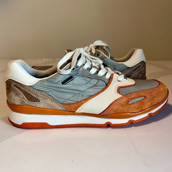 Geox Respira Sandro ABX Sneakers Orange Amphibiox Size 7 - Picture 6 of 16